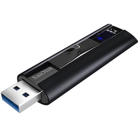 SANDISK Clé USB Extreme Pro Solid state - 128Gb - 3.1 - Noir