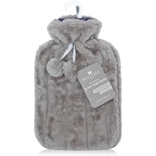 Bouillotte 2L Avec Housse Fausse Fourrure Generise - Haute Qualité, Anti-fuites, Lavable - Neuf Sous Emballage