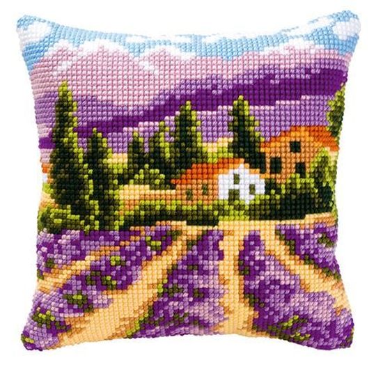 Vervaco Kit Coussin Point De Croix Chardons Et Papillons
