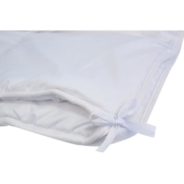 Couette ajustable Ilobed 4 saisons - 260x240 - Made in France - 2 couettes reliables - Garnissage en en polyester fibres creuses
