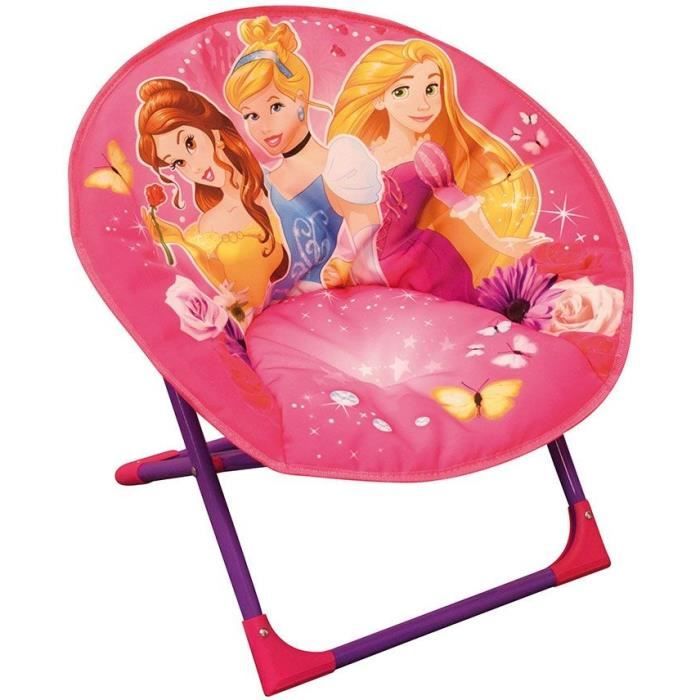 DISNEY PRINCESSES Siège lune pliable ± 48 x 52 x 46 cm pour enfant