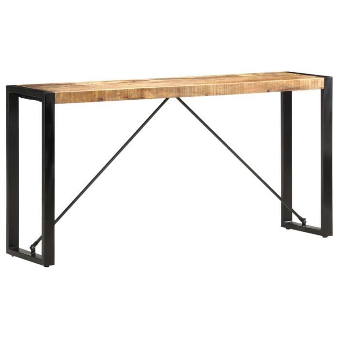 Table Console Table de Salle à Manger Table d’entrée Table Café,scandinave - 150x35x76 cm Bois de manguier massif #E#3560