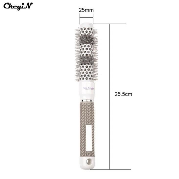 19-25-32-45-53mm peigne à cheveux en céramique brosse ronde poignée antidérapante peigne à cheveux Salon de co*ES13471