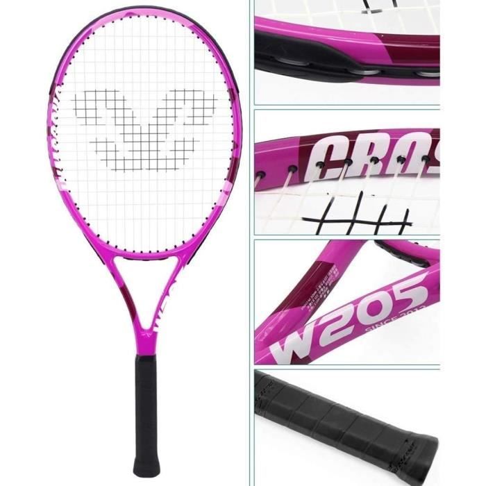 Raquette de Tennis for Adultes Enfants débutants des Hommes et des Femmes Carbon Professionnel,674