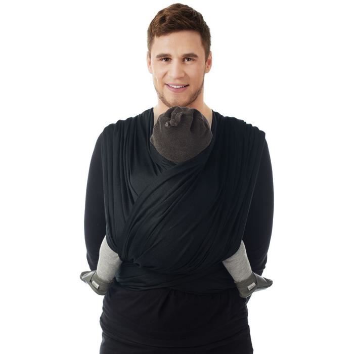 Echarpe De Portage - Babylonia Baby Carriers - Modèle BB-SLEN - Porte-Bébé - 100% Coton Organique - 490 cm - Black Beans