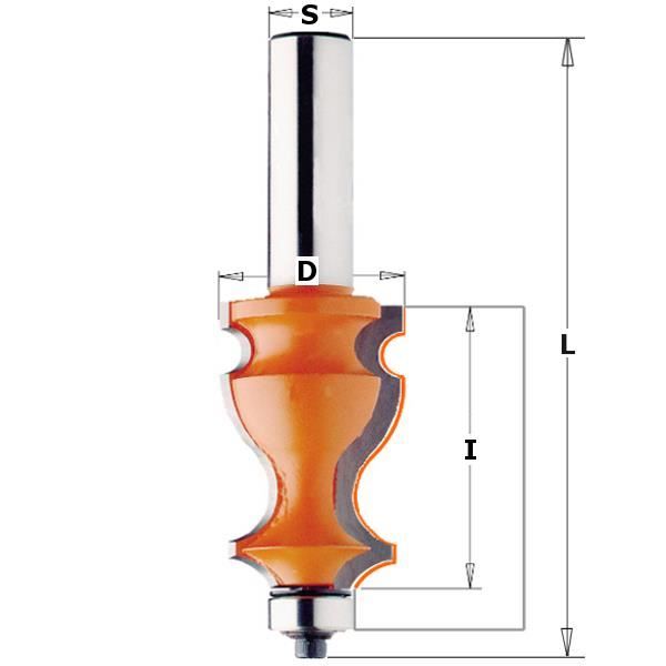 HM-FRAISE POUR CADRE D=27x41S=12 + ROULEMENT DR. 955.902.11