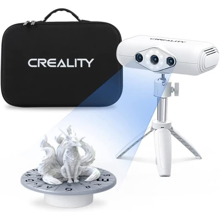 CREALITY CR-Scan Lizard Premium 3D Scanner 0,05 mm précision 10 FPS vitesse numérisation Avec mallette transport et ensemble coloré