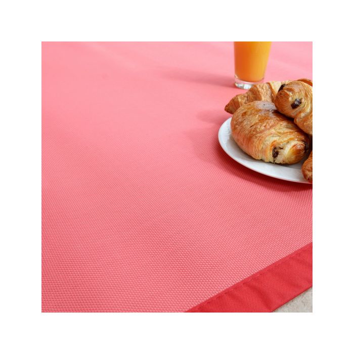 Tapis extérieur PVC tressé - Rose Corail - 120 x 180 cm