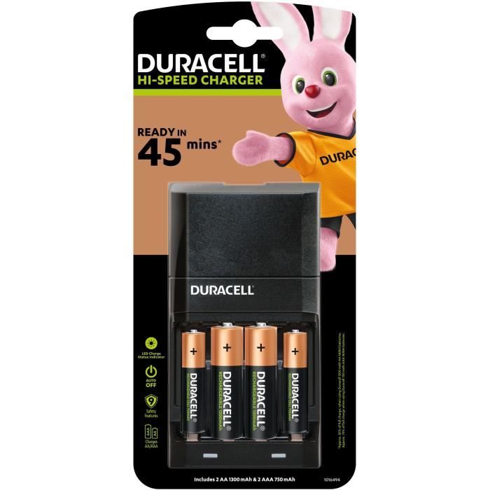 DURACELL CHARGER 15MIN CEF27 + AA/AAA X2