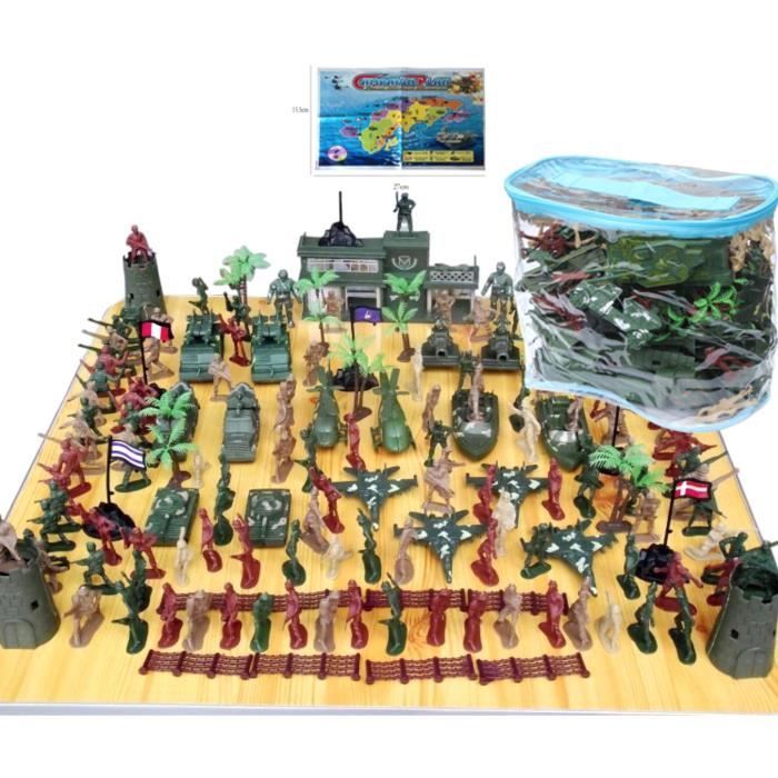 146 pièces 5cm Soldats Enfants de Plastiques Monde Guerre II Militaire Sable Table Scène Modèle