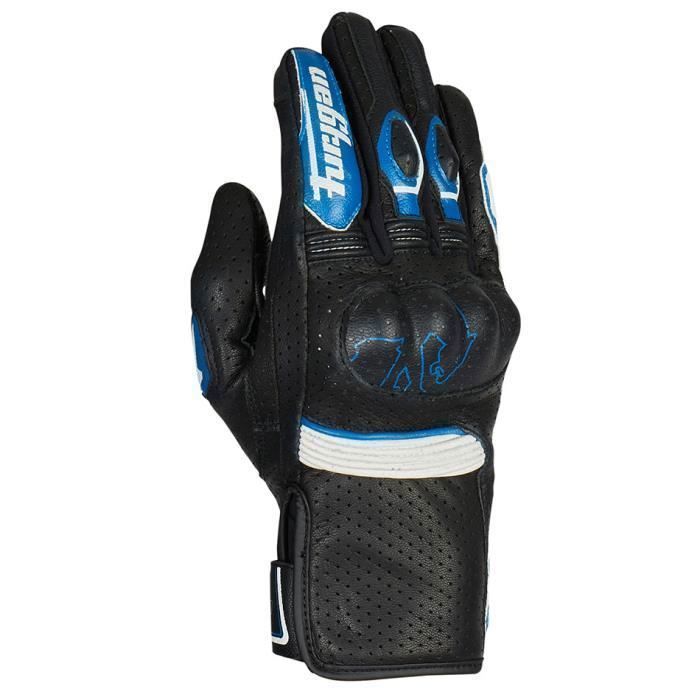 Gants moto été Furygan Td Roadster - noir/bleu/blanc - L