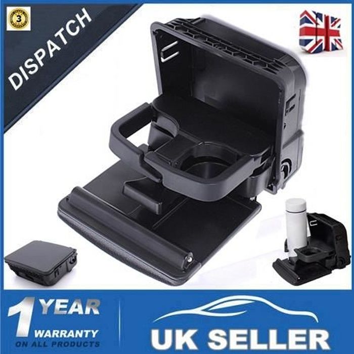 Royal K Porte-gobelet arrière pour VW Jetta Golf GTI MK5 /6 Noir