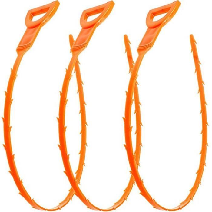 3pcs Drain Serpent Sabot Dissolvant Outil De Nettoyage Pour Évier Baignoire Toilette Cuisine PIECES DETACHEES POUR MEUBLE