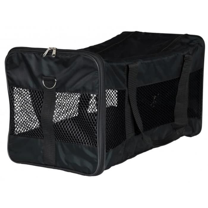 TRIXIE Cage de transport pour chiens Ryan Polyester 30x30x54 cm Noir