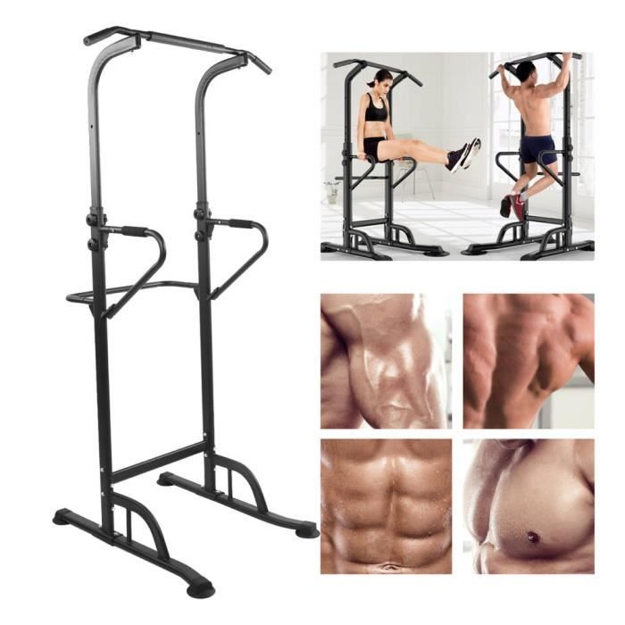 Barre de traction ajustable station musculation Dips station Vente Chaude