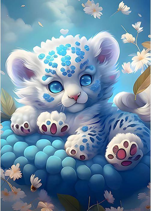 Hoobee DIY 5D Diamond Painting Kit Completo Leopardo, Pittura Diamante Fai Da Te Animale, Punto Croce Kit Arte E Artigianato Per Casa E Pareti Decorazione 30x40 cm