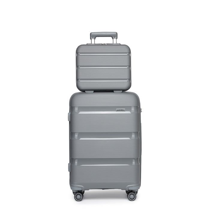 Valise Rigide Celims 65cm + Vanity Case - Set Voyage élégant - 55L Capacité - 4 Roues Pivotantes