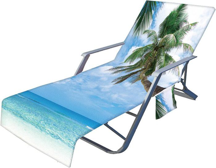 Morbuy Housse de Chaise Longue de Plage - Serviette de Transat