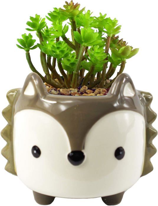 PEUTIER Pot De Fleurs Souriant, Nouveauté Pot De Fleurs Drôle Résine Pots De Fleurs Visage Souriant Créatif Décoratif Pots De Plantes Grasses Pour Intérieur Extérieur Maison Salon Décoration (Blanc