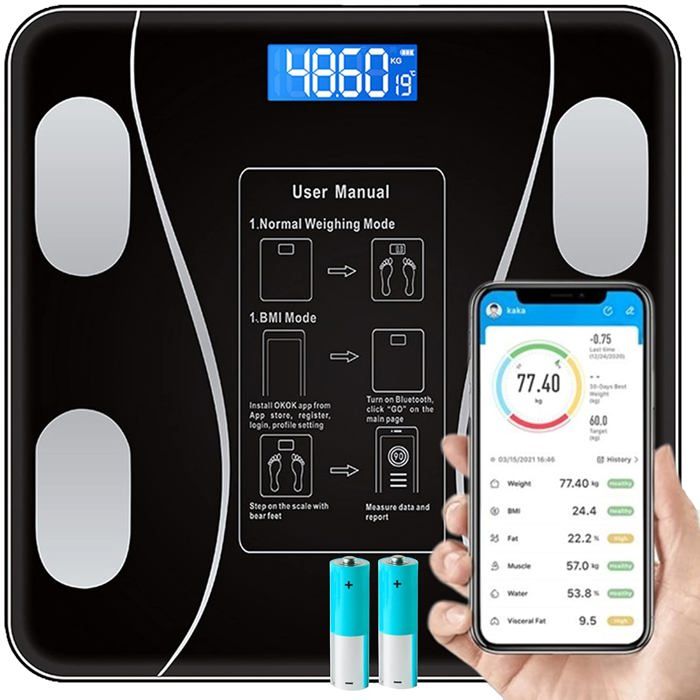 Moniteur De Composition Corporelle OMRON HBF-306CN - Testé Fonctionnel - Occasion