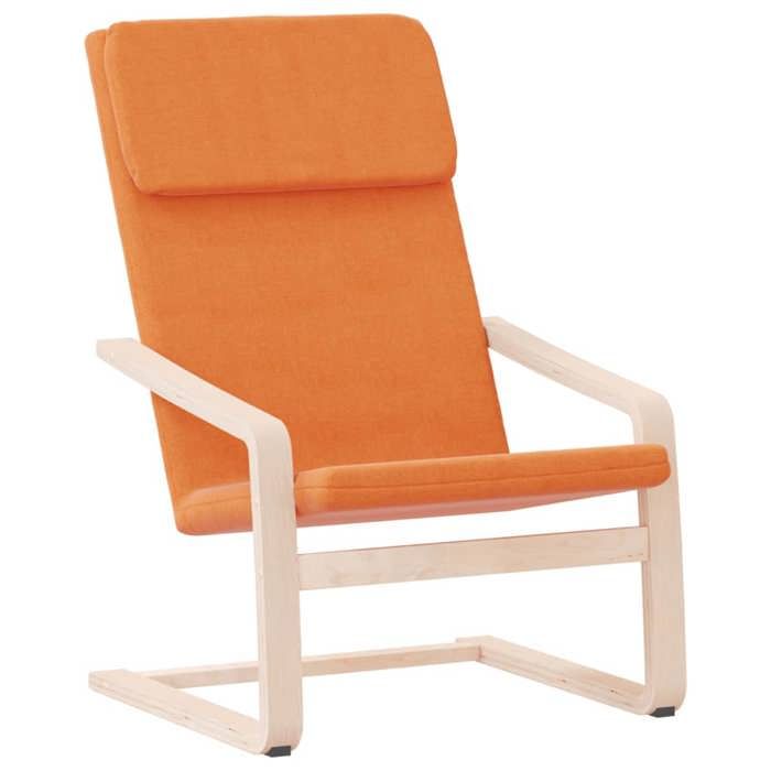 Fauteuil de relaxation - mango - Jaune foncé Tissu - 59x82x98 cm M12351059