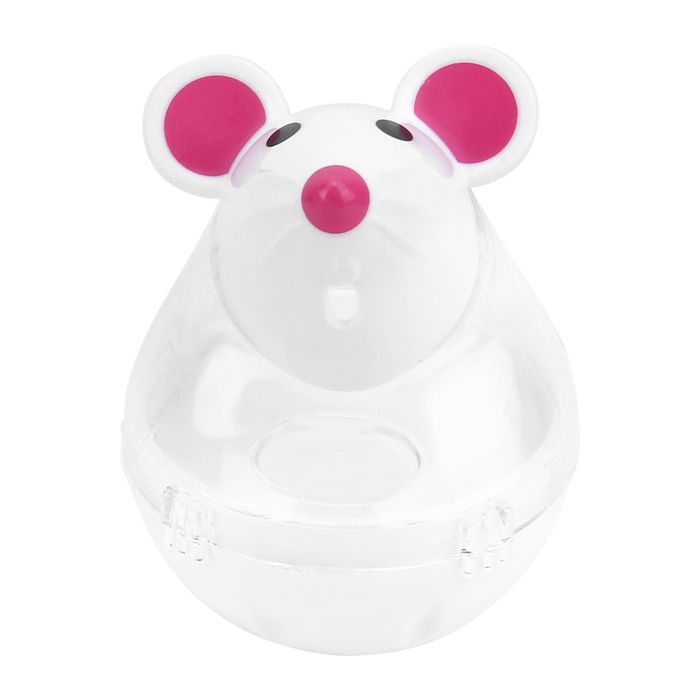 Meilleurs prix pour Distributeur de nourriture lente pour chien et chat design en forme de gobelet pour souris jouet à balle (blanc)