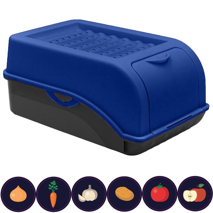 Mitel Boîte de rangement pour pommes de terre | 2 x 5 l | Vert | Boîte Mitel Boîte de rangement pour pommes de terre | 2 x 5 l | Vert | Boîte