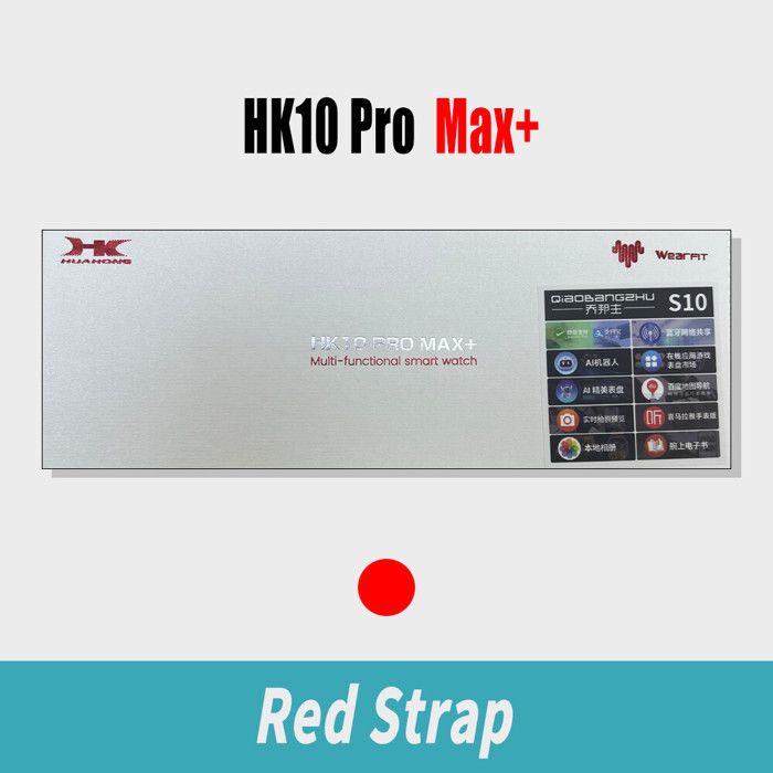 Montre connectée HK10 PRO MAX + Plus pour hommesérie 10écran AMOLED AOD2 Goappel Bluetooth Dean Strap Golden Machine - vue 4