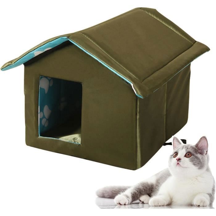 Meilleurs prix pour Maison Chaude pour Chat dextérieur niches pour Chats dextérieur - Maison dhiver Pliable résistante aux ACCESSOIRE DE CAGE