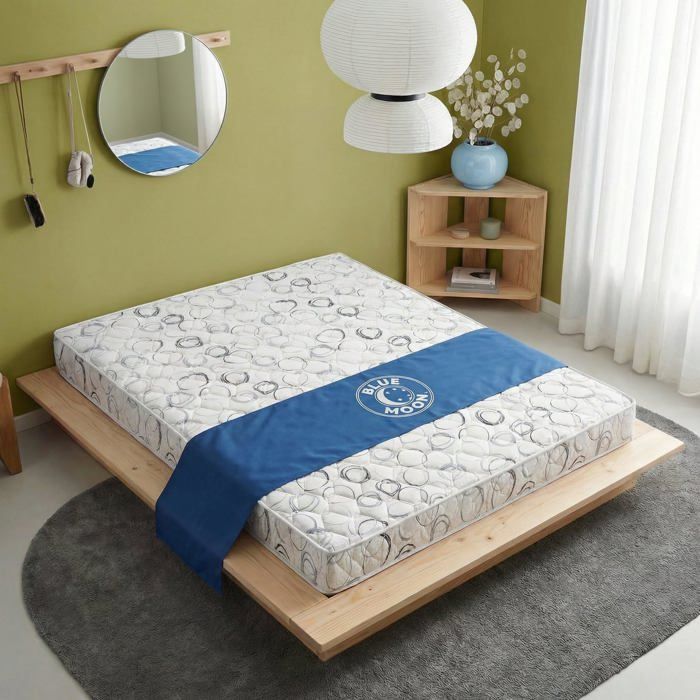 BLUE MOON –Matelas SYMPA 140x200. 5 zones de confort. Épaisseur 14 cm –Compatible lits IKEA –Fabriqué en Belgique –Garantie 7 ans