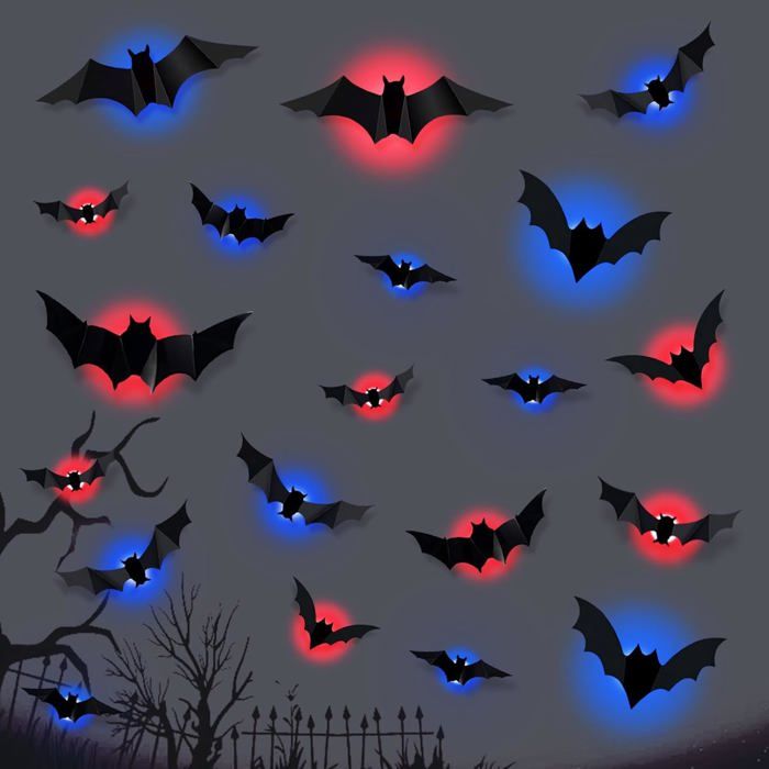 Chauve-Souris Noire de 74 cm | Décoration d'Halloween | Déguiz-Fêtes