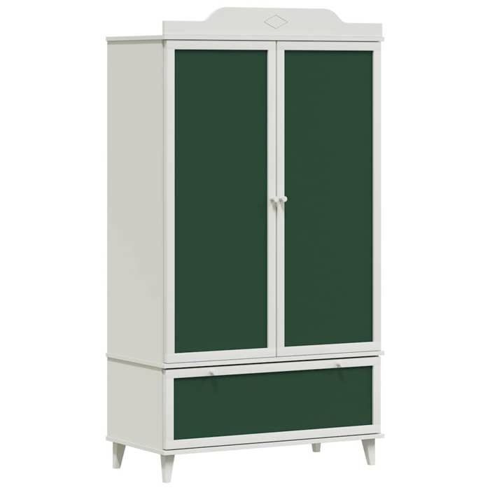 Blanc Cabinet chambre - CLARENCE - Placard - Tableau Noir avec tiroir Blanc Bois dingénierie LV1653