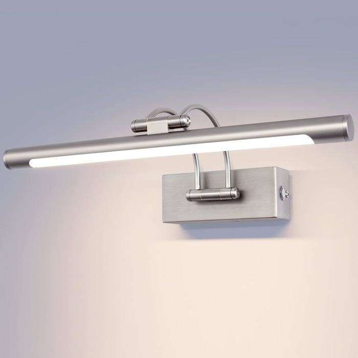 Applique Murale LED 9W Or Brillant - Éclairage Tableaux Et Miroirs, Lumière Chaude 3000K, Pivotante 180° - 50cm Style Élégant