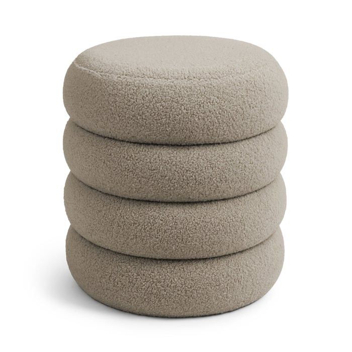 Tabouret en tissu teddy avec rangement 42 cm SNUGGO Mocha Tabouret en tissu teddy avec rangement 42 cm SNUGGO Mocha