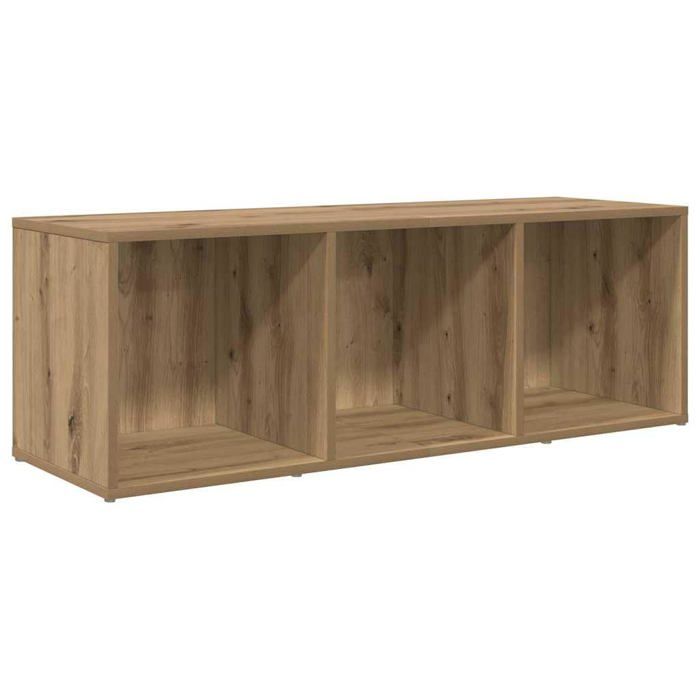 Meuble TV en bois dingénierie - vidaXL - Chêne artisanal - 107x35x37 cm - Rangement modulaire