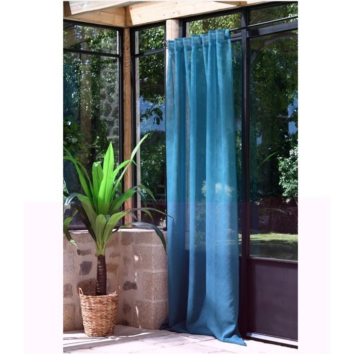 Voilage galon fronceur 140 x 260 cm Derbie canard