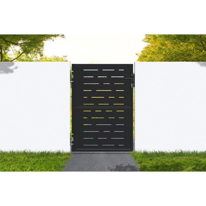 Casanoov portillon acier noir mat 1m nali arlberg h.140cm