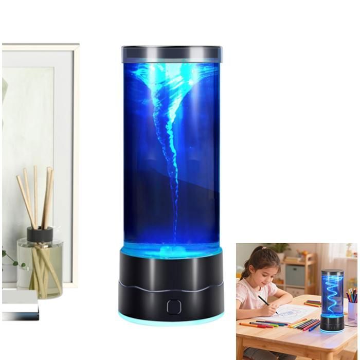 LAMPE DECORATIVE Lampe Tornade Tourbillon Lampe De Table Innovante Apaisante Multicolore Tendance - Veilleuse Avec Torna REFLECTEUR