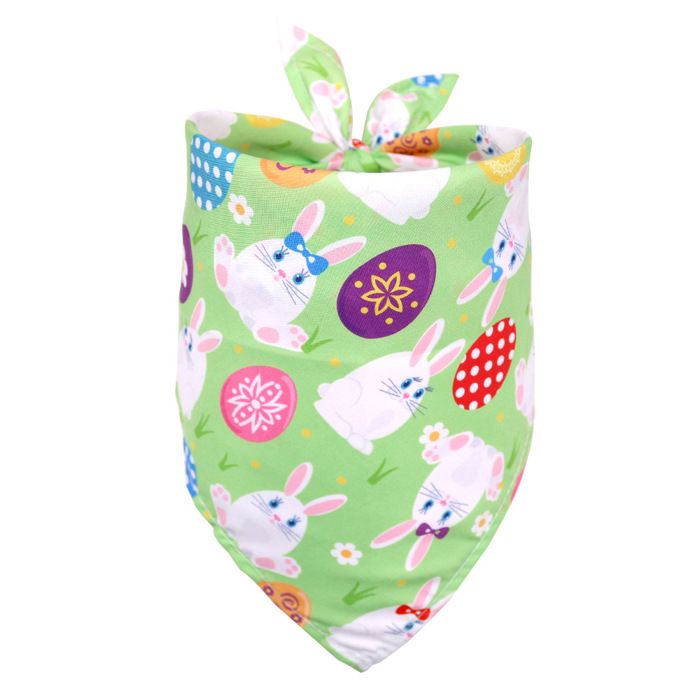 Bandana pour animaux de compagnie - Phoesky - Imprimé floral - Polyester - 65x42x42 cm