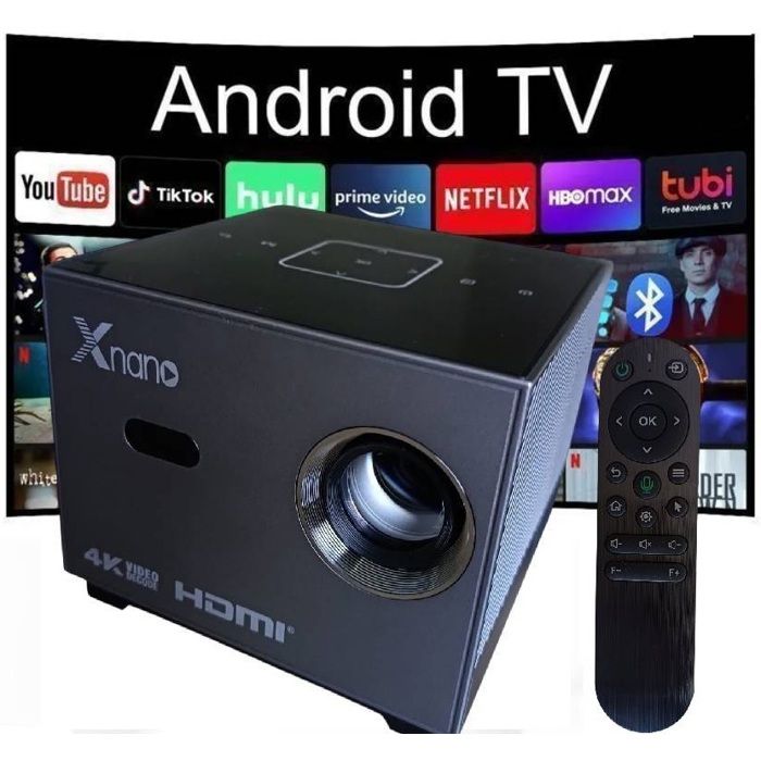 Vidéoprojecteur Xnano Full HD 4K - 300 ANSI - connexion bluetooth 5.0 - wifi 6 - Netflix et Amazon Prime certifiés