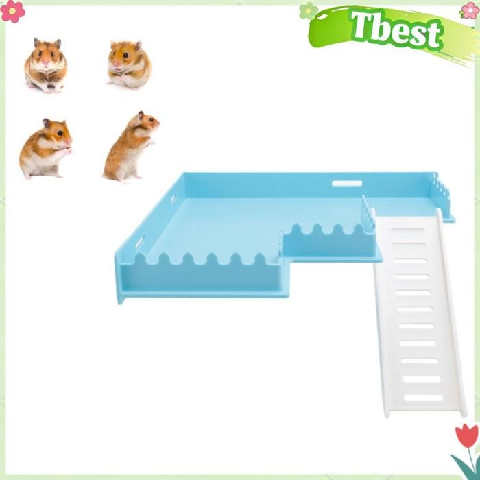 Tbest Plate-forme d’escalade de hamster Plate-forme descalade pour Hamster plate-forme de jeu animalerie jouet Type M