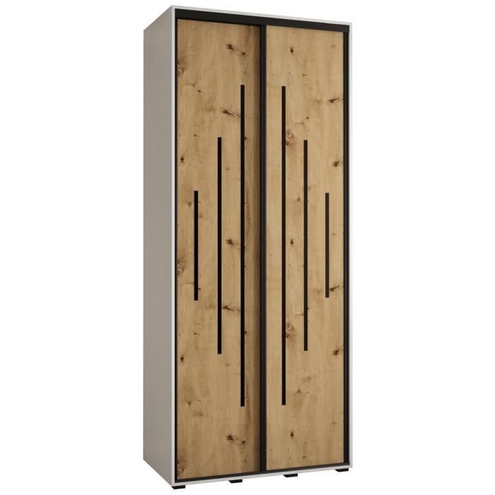 Armoire Terry C-Wood 680 - 2 Portes, 1 Étagère Réglable - Effet Bois - Intérieur/Extérieur - 68x39x91.5 Cm
