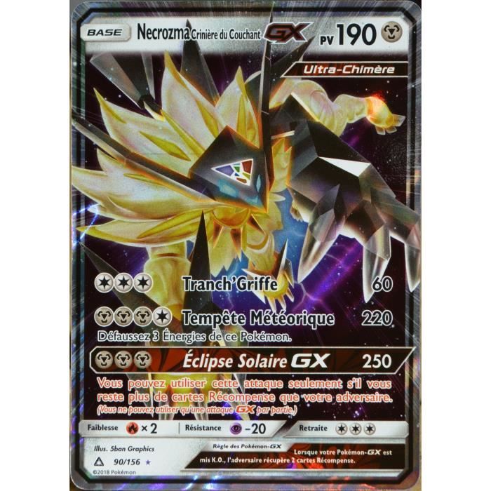 4 Boosters Inclus Pokemon Neuf Pokebox Necrozma Criniere Du Couchant Gx