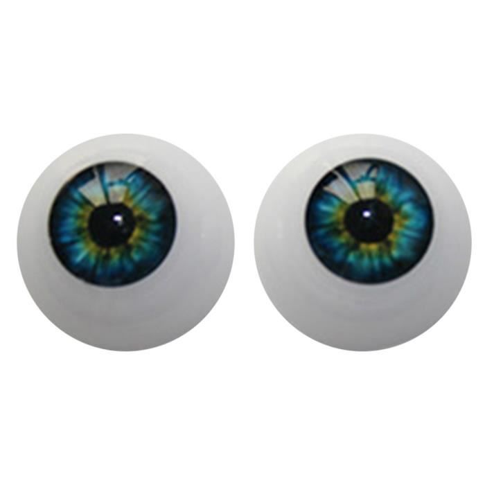 22mm Renaitre Bebes Yeux Demi Ronds Yeux Acryliques Brun Pour Bjd Ooak Doll Bu 002 Cdiscount Jeux Jouets