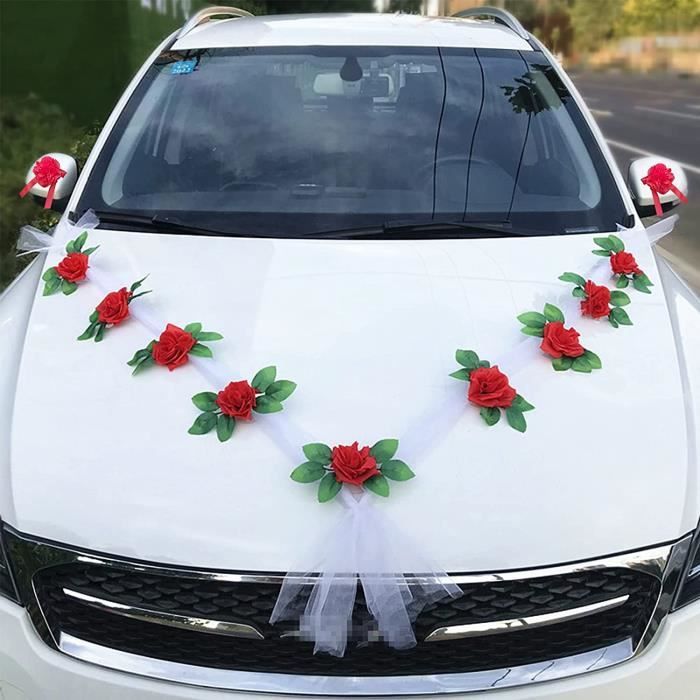 Kit décoration voiture rose