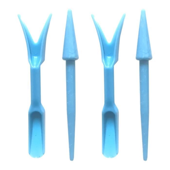 AKOAK Lot De 4 Mini Outils De Jardinage Rose – Pelle, Cuillère, Transplantoir, Fourche – Pour Plantes Grasses Et Bonsaïs