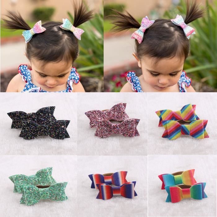 6 Paires De Cheveux Arc Anneau Corde De Cheveux Elastique Pour Bebe Filles Enfants Detenteurs De Queue De Cheval Sante Et Beaute 800 Cdiscount Au Quotidien