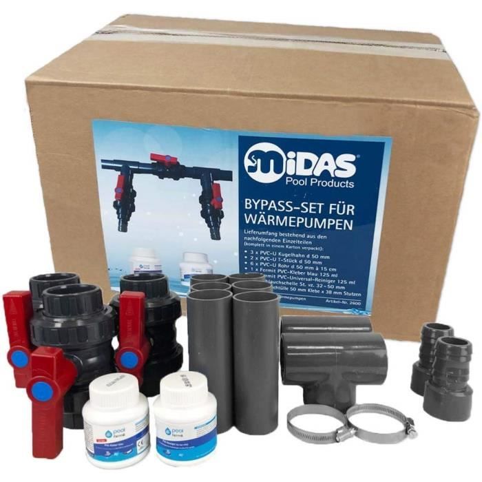 Kit De Chauffage De Piscine Pompe A Chaleur Chauffage Solaire Well2wellness Midas Pool Bypass Set Achat Vente Chauffage De Piscine Kit De Chauffage De Piscine Cdiscount
