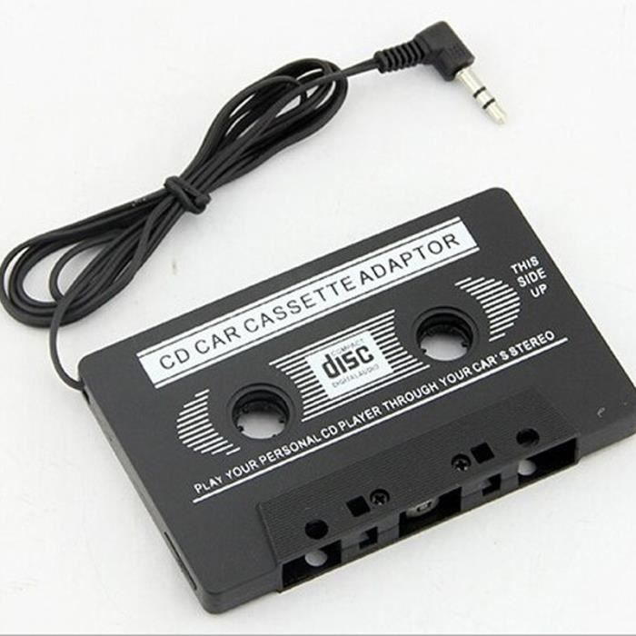 Câble Jack 3,5mm Adaptateur Convertisseur Cassette audio Pour iPod CD  Lecture MP3 sur Lecteur Cassette Autoradio Voiture Noir - Cdiscount  Informatique