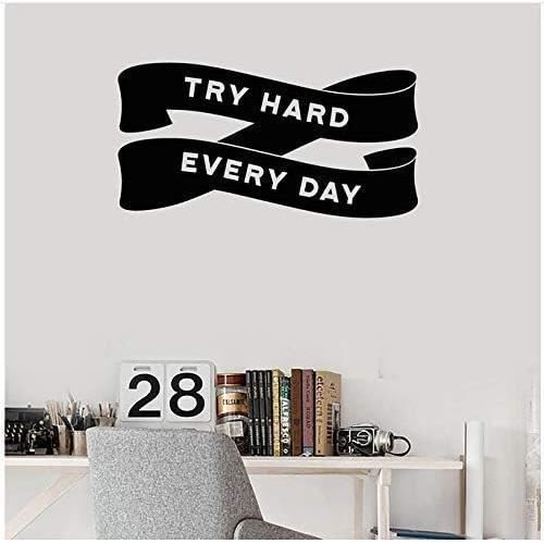 Vinyle Mur Applique Motivation Phrase Inspiration Citation Travailler